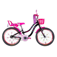 Велосипед ST 20" Formula Kid FLOWER PREMIUM BH рама-10" чорний з рожевим 2026 Велосипед ST 20" Formula Kid FLOWER PREMIUM BH рама-10" чорний з рожевим 2026