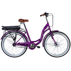 Велосипед з електроприводом 26" ST Dorozhnik eAQUAMARINE BH рама-17" 36B 12.5А*г 350Вт бузковий YS 9019 2025 Велосипед з електроприводом 26" ST Dorozhnik eAQUAMARINE BH рама-17" 36B 12.5А*г 350Вт бузковий YS 9019 2025