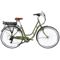 Велосипед з електроприводом 28" ST Dorozhnik eRETRO Vbr FR рама-19" 36B 13А*г 500Вт темно-зелений 2026 Велосипед з електроприводом 28" ST Dorozhnik eRETRO Vbr FR рама-19" 36B 13А*г 500Вт темно-зелений 2026