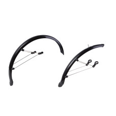 Крила 26" Пластик Feitech SY-955 чорний зі стійкою f.285 r.265-355мм кріпл. на штани вилки та задні пера