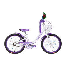 Велосипед ST 20" Formula CHERRY Vbr рама-10" білий з бузковим 2024 крила, підніжка, дзвоник, корзина Велосипед ST 20" Formula CHERRY Vbr рама-10" білий з бузковим 2024 крила, підніжка, дзвоник, корзина