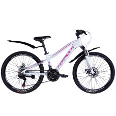 Велосипед AL 24" Formula BLACKWOOD 1.0 DD FR рама-12,5" біло-рожевий 2025