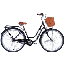 Велосипед ST 28" Dorozhnik RETRO PH рама-19" чорний 2024 крила, крило пер., крило зад., підніжка, дзвоник, корзина Велосипед ST 28" Dorozhnik RETRO PH рама-19" чорний 2024 крила, крило пер., крило зад., підніжка, дзвоник, корзина