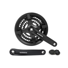 Шатун Алюмiнiй L175мм 24-34-42Т під квадрат SHIMANO FC-TY301 чорний