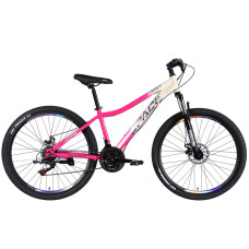 Велосипед уцінений ST 27.5" SPACE AURORA DD FR рама-15" біло-рожевий 2026 Велосипед уцінений ST 27.5" SPACE AURORA DD FR рама-15" біло-рожевий 2026