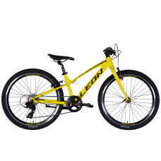 Велосипед AL 24" Leon JUNIOR Vbr CS рама-12" жовтий з чорним 2025