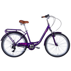 Велосипед уцінений ST 26" Dorozhnik LUX Vbr FR рама-17" сливовий 2024 крила, крило пер., крило зад., підніжка, дзвоник Велосипед уцінений ST 26" Dorozhnik LUX Vbr FR рама-17" сливовий 2024 крила, крило пер., крило зад., підніжка, дзвоник