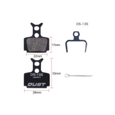 Колодки гальмівні disc Напівметал DUST DS-13S Formula R1 Racing、T1、R1、RO、C1、CR3、Mega、The One、RX、RR1 AM (брендоване пакування) Колодки гальмівні disc Напівметал DUST DS-13S Formula R1 Racing、T1、R1、RO、C1、CR3、Mega、The One、RX、RR1 AM (брендоване пакування)
