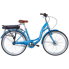 Велосипед з електроприводом 26" ST Dorozhnik eAQUAMARINE BH рама-17" 36B 12.5А*г 350Вт синій YS 2033 2025 Велосипед з електроприводом 26" ST Dorozhnik eAQUAMARINE BH рама-17" 36B 12.5А*г 350Вт синій YS 2033 2025