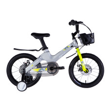 Велосипед MG 16" SPACE KID MOON DD рама-9" сірий 2025 Велосипед MG 16" SPACE KID MOON DD рама-9" сірий 2025