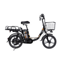 Велосипед з електроприводом 18" AL SPACE eELDORADO DD FR рама-15" 48B 15А*г 1000Вт чорно-помаранчевий 2026 Велосипед з електроприводом 18" AL SPACE eELDORADO DD FR рама-15" 48B 15А*г 1000Вт чорно-помаранчевий 2026