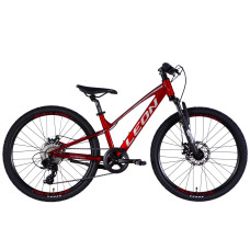 Велосипед AL 24" Leon JUNIOR DD CS рама-12" червоний 2025