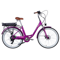 Велосипед з електроприводом 26" AL Dorozhnik eRUBY DD FR рама-17" 36B 12.5А*г 500Вт пурпурний YS 7809 2025 Велосипед з електроприводом 26" AL Dorozhnik eRUBY DD FR рама-17" 36B 12.5А*г 500Вт пурпурний YS 7809 2025