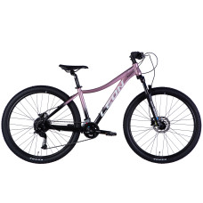 Велосипед AL 27,5" Leon XC LADY 80 HDD рама-16" рожевий з чорним 2025 Велосипед AL 27,5" Leon XC LADY 80 HDD рама-16" рожевий з чорним 2025