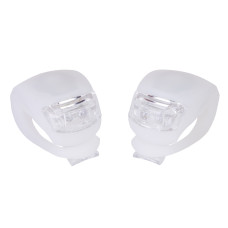 Мигалка задня 2шт BC-RL8001 біле + червоне світло LED силіконовий (білий корпус)