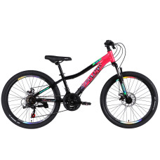 Велосипед ST 24" SPACE AURORA DD FR рама-12" рожево-чорний 2026 Велосипед ST 24" SPACE AURORA DD FR рама-12" рожево-чорний 2026