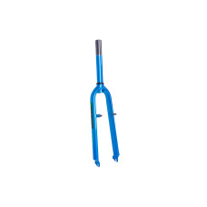 Вилка 24 жорстка сталь 1-1/8 rod-200 б/різьб. v-br синій YS 7992