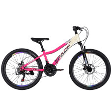 Велосипед ST 24" SPACE AURORA DD FR рама-12" біло-рожевий 2026 Велосипед ST 24" SPACE AURORA DD FR рама-12" біло-рожевий 2026