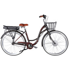 Велосипед з електроприводом 28" ST Dorozhnik eAQUAMARINE BH рама-19" 36B 13А*г 500Вт сірий YS 7810 з кошиком 2026 Велосипед з електроприводом 28" ST Dorozhnik eAQUAMARINE BH рама-19" 36B 13А*г 500Вт сірий YS 7810 з кошиком 2026