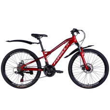 Велосипед AL 24" Formula BLACKWOOD 1.0 DD FR рама-12,5" червоно-сріблястий 2025