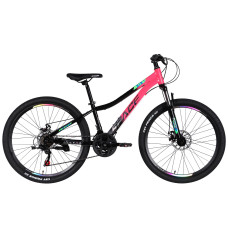 Велосипед ST 26" SPACE AURORA DD FR рама-13" рожево-чорний 2026 Велосипед ST 26" SPACE AURORA DD FR рама-13" рожево-чорний 2026