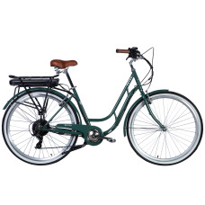 Велосипед з електроприводом 28" ST Dorozhnik eRETRO Vbr FR рама-19" 36B 12.5А*г 500Вт зелено-сірий PANTONE 5477 C 2025 Велосипед з електроприводом 28" ST Dorozhnik eRETRO Vbr FR рама-19" 36B 12.5А*г 500Вт зелено-сірий PANTONE 5477 C 2025
