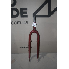 Вилка 26" Жорстка Сталь 1-1/8 rod-156 різьб. v-br червоний YS 3051 (пошкодження ЛКП) Вилка 26" Жорстка Сталь 1-1/8 rod-156 різьб. v-br червоний YS 3051 (пошкодження ЛКП)