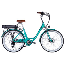 Велосипед з електроприводом 26" AL Dorozhnik eRUBY DD FR рама-17" 36B 12.5А*г 500Вт бірюзовий YS 2260 2025 Велосипед з електроприводом 26" AL Dorozhnik eRUBY DD FR рама-17" 36B 12.5А*г 500Вт бірюзовий YS 2260 2025