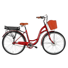 Велосипед з електроприводом 28" ST Dorozhnik eAQUAMARINE BH рама-19" 36 B 13 А*г 500 Вт бордовий YS 2476 (з пластиковою корзиною) 2026 Велосипед з електроприводом 28" ST Dorozhnik eAQUAMARINE BH рама-19" 36 B 13 А*г 500 Вт бордовий YS 2476 (з пластиковою корзиною) 2026