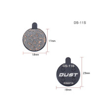 Колодки гальмівні disc Напівметал DUST DS-11S Alhonga SNG Mechanical Disc Brake 200M ZOOM DB250/350/450/550 AM (брендоване пакування) Колодки гальмівні disc Напівметал DUST DS-11S Alhonga SNG Mechanical Disc Brake 200M ZOOM DB250/350/450/550 AM (брендоване пакування)
