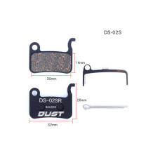 Колодки гальмівні disc Напівметал DUST DS-02S Shimano M975/966/596/800/765/775/601/665/585/545/535, R-505, S-500, JAK-7 AM (брендоване пакування) Колодки гальмівні disc Напівметал DUST DS-02S Shimano M975/966/596/800/765/775/601/665/585/545/535, R-505, S-500, JAK-7 AM (брендоване пакування)