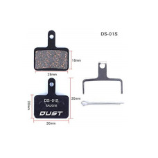 Колодки гальмівні disc Напівметал DUST DS-01S Shimano M515/M446/Tektro Draco AM (брендоване пакування) Колодки гальмівні disc Напівметал DUST DS-01S Shimano M515/M446/Tektro Draco AM (брендоване пакування)