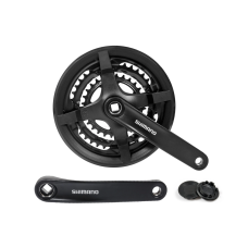 Шатун AL L175мм 24-34-42Т під квадрат чорний SHIMANO FC-TY301 без захисту Шатун AL L175мм 24-34-42Т під квадрат чорний SHIMANO FC-TY301 без захисту