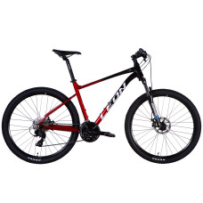 Велосипед AL 27,5" Leon XC 105 DD CS рама-19" чорний з червоним 2025 Велосипед AL 27,5" Leon XC 105 DD CS рама-19" чорний з червоним 2025
