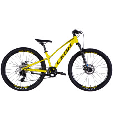 Велосипед AL 26" Leon SUPER JUNIOR DD CS рама-13" жовтий з чорним 2025 Велосипед AL 26" Leon SUPER JUNIOR DD CS рама-13" жовтий з чорним 2025