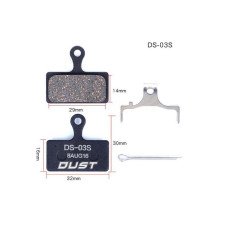 Колодки гальмівні disc Напівметал DUST DS-03S Shimano M985/988/785/666/675/615, FSA K-Force DB-XC-9000 AM (брендоване пакування)