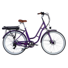 Велосипед з електроприводом 28" AL Dorozhnik eCORAL DD FR рама-19" 48B 13А*г 500Вт фіолетово-синій 2026 Велосипед з електроприводом 28" AL Dorozhnik eCORAL DD FR рама-19" 48B 13А*г 500Вт фіолетово-синій 2026