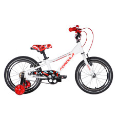 Велосипед AL 16" Formula Kid SLIM Vbr FR рама-8,5" білий з червоним 2026 Велосипед AL 16" Formula Kid SLIM Vbr FR рама-8,5" білий з червоним 2026