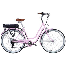 Велосипед з електроприводом 28" ST Dorozhnik eRETRO Vbr FR рама-19" 36B 12.5А*г 500Вт світло-рожевий YS 7443 2025 Велосипед з електроприводом 28" ST Dorozhnik eRETRO Vbr FR рама-19" 36B 12.5А*г 500Вт світло-рожевий YS 7443 2025