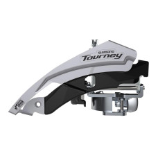 Перемикач перед. универсал. тяга 3 max-42T 34.9мм (адаптер 31.8мм)мм SHIMANO FD-TY600-L6 срiблястий з чорним Перемикач перед. универсал. тяга 3 max-42T 34.9мм (адаптер 31.8мм)мм SHIMANO FD-TY600-L6 срiблястий з чорним