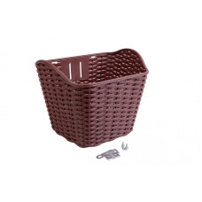 Кошик без стійки 26-28" Pl H340*W260*D270 коричневий TEN 019 без кронштейна Кошик без стійки 26-28" Pl H340*W260*D270 коричневий TEN 019 без кронштейна