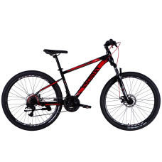 Велосипед ST 27.5" Discovery TREK DD FR рама-16" чорно-червоний 2025 Велосипед ST 27.5" Discovery TREK DD FR рама-16" чорно-червоний 2025